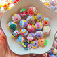 High quality heavy oil hand painted beads  and resin beads